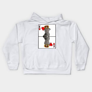 Staffordshire Bull Terrier King of Hearts Kids Hoodie